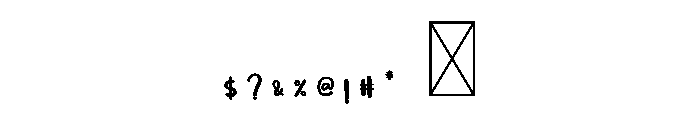 Grandma1 Font OTHER CHARS