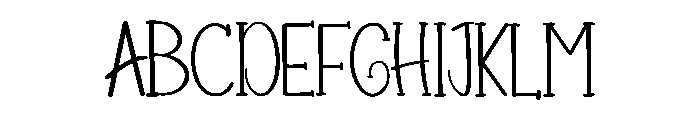 Grandma1 Font UPPERCASE