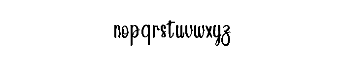 Grandma1 Font LOWERCASE