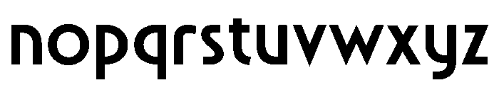 Grandom Regular Font LOWERCASE