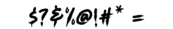Grandore Regular Font OTHER CHARS