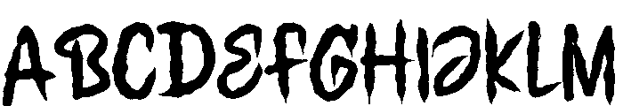 Grandore Regular Font UPPERCASE