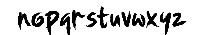 Grandore Regular Font LOWERCASE