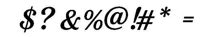Grandvera Regular Font OTHER CHARS