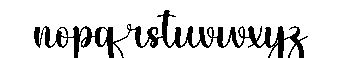 Granny Font LOWERCASE