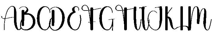 Graphic Handwriting Font UPPERCASE