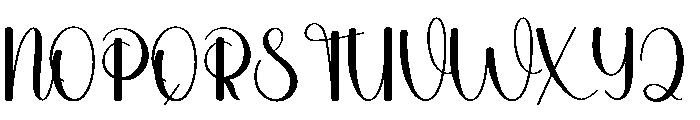 Graphic Handwriting Font UPPERCASE