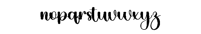 Graphic Handwriting Font LOWERCASE