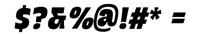 Grasso Heavy Condensed Ita Font OTHER CHARS