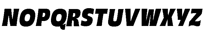 Grasso Heavy Condensed Ita Font UPPERCASE