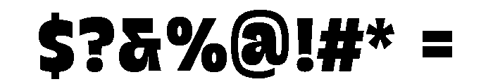 Grasso Heavy Condensed Font OTHER CHARS