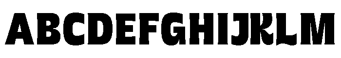 Grasso Heavy Condensed Font UPPERCASE