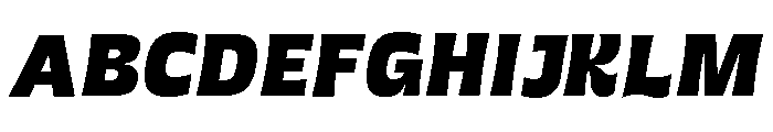 Grasso Heavy Ita Font UPPERCASE