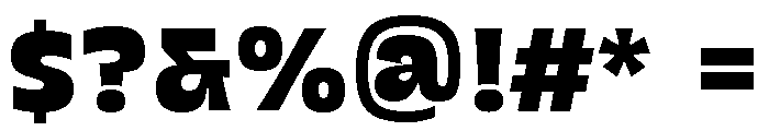Grasso Heavy Font OTHER CHARS