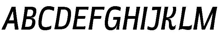 Grasso Light Condensed Ita Font UPPERCASE