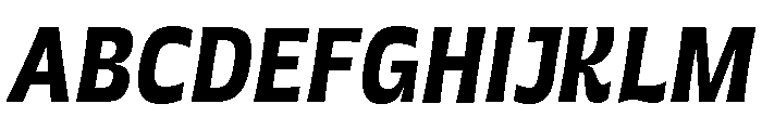 Grasso Medium Condensed Ita Font UPPERCASE