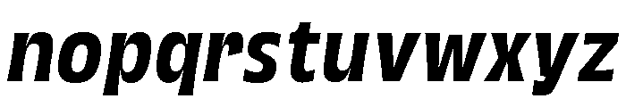 Grasso Medium Condensed Ita Font LOWERCASE