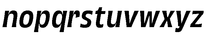 Grasso Regular Condensed Ita Font LOWERCASE