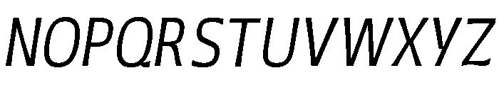Grasso Thin Condensed Ita Font UPPERCASE