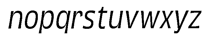 Grasso Thin Condensed Ita Font LOWERCASE