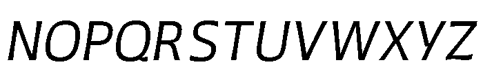 Grasso Thin Ita Font UPPERCASE