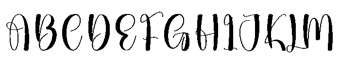 Gratefully Font UPPERCASE