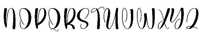 Gratefully Font UPPERCASE