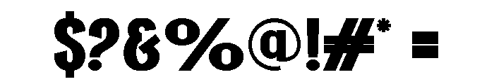 Gratlor Font OTHER CHARS