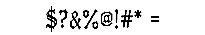 Grave Herald Font OTHER CHARS
