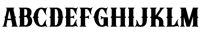 Grave Night Font UPPERCASE