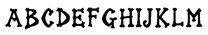 Gravebloom Font UPPERCASE