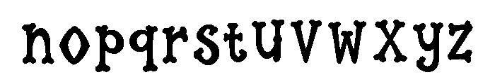 Gravebloom Font LOWERCASE