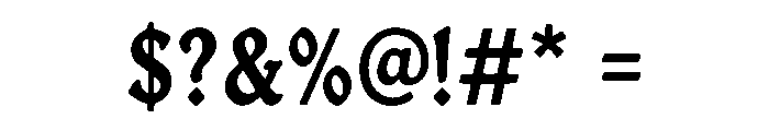 Graveborn Font OTHER CHARS