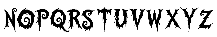Graveglow Font UPPERCASE