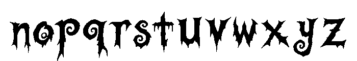 Graveglow Font LOWERCASE