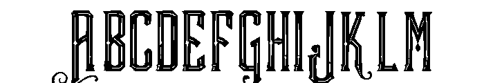 Graventon Font UPPERCASE