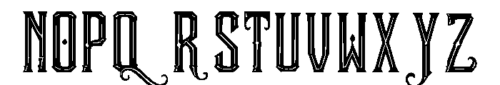Graventon Font UPPERCASE