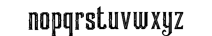 Graventon Font LOWERCASE