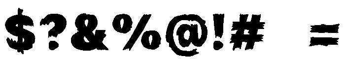 Graveshred Font OTHER CHARS