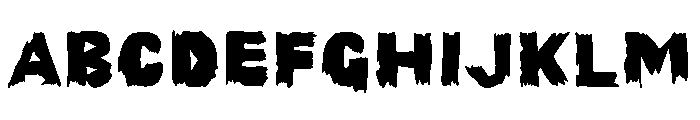 Graveshred Font UPPERCASE