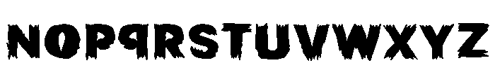 Graveshred Font LOWERCASE