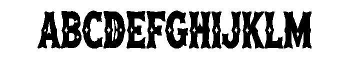 Gravethorn Font UPPERCASE