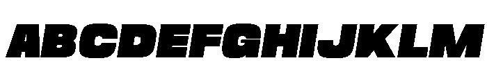 Gravex Massive Italic Font UPPERCASE
