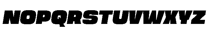 Gravex Massive Italic Font UPPERCASE