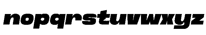 Gravex Massive Italic Font LOWERCASE