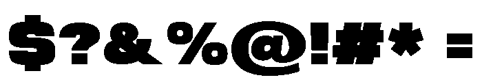 Gravex Massive Regular Font OTHER CHARS