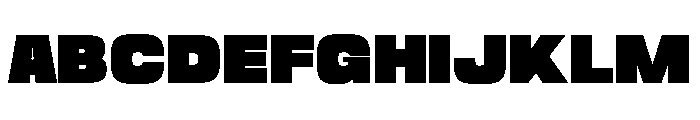 Gravex Massive Regular Font UPPERCASE