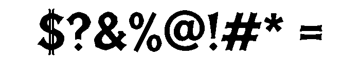 Gravik Regular Font OTHER CHARS