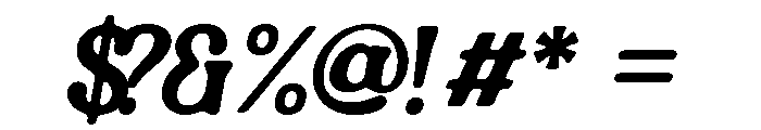 Graville Regular Font OTHER CHARS