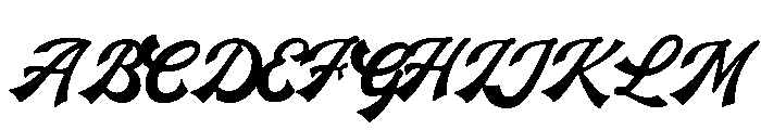 Graville Regular Font UPPERCASE